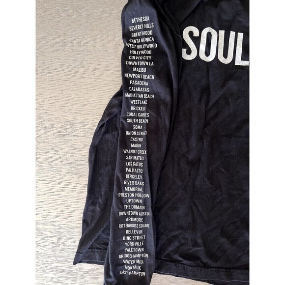 Soul Cycle “Cities” Long Sleeve Shirt Black Size Medium - Picture 3 of 5